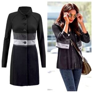 Cabi black long convertible jacket duster